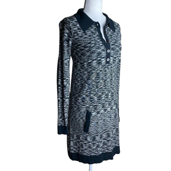 Missoni for Target Gray Black Collared Long Sleeve Sweater Dress Women's Sz XS - Picture 4 of 7